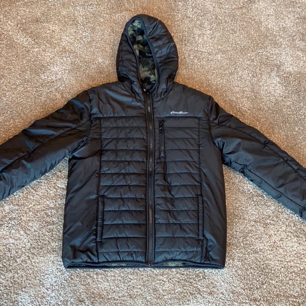 Eddie Bauer reversible puffer jacket